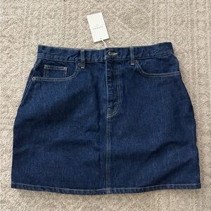 La Ligne Kate Denim Mini Skirt
